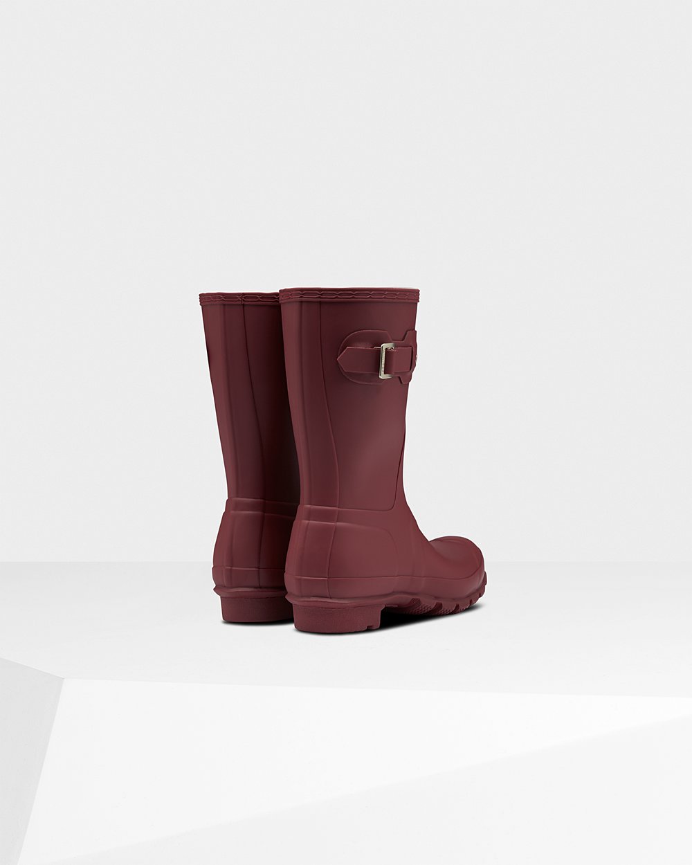 Women Hunter Original | Short Rain Boots Grey Red | NZ-76045-APBQ